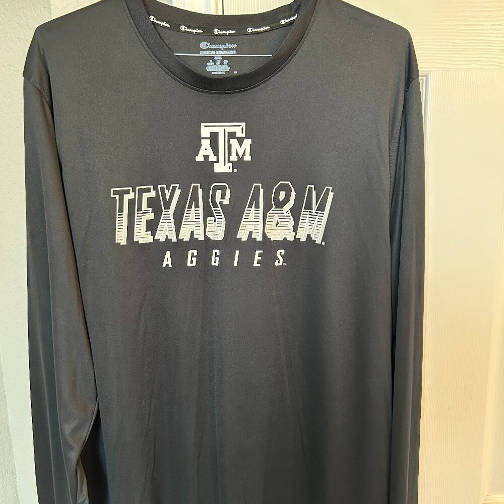 Champions Athletic Wear Texas A&M Long Sleeve Pullover - Black - 2XL